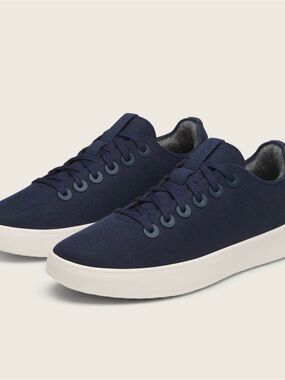 allbirds Women's Navy Canvas Low-Top Sneakers with White Sole